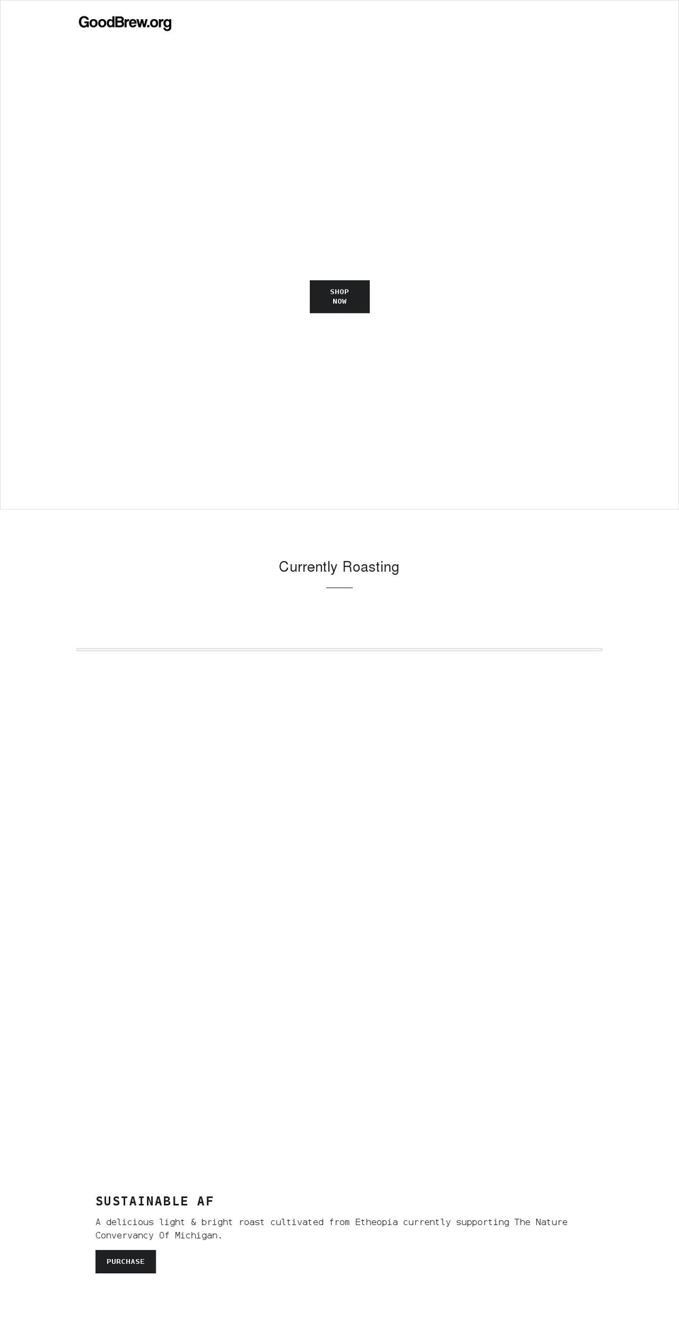 goodbrew.org shopify website screenshot