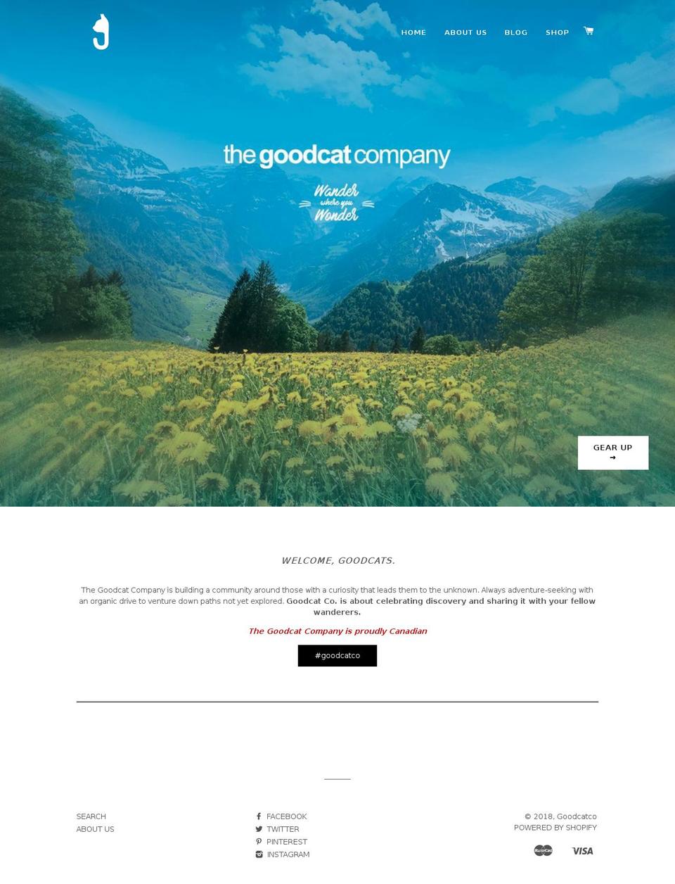 goodcatco.com shopify website screenshot