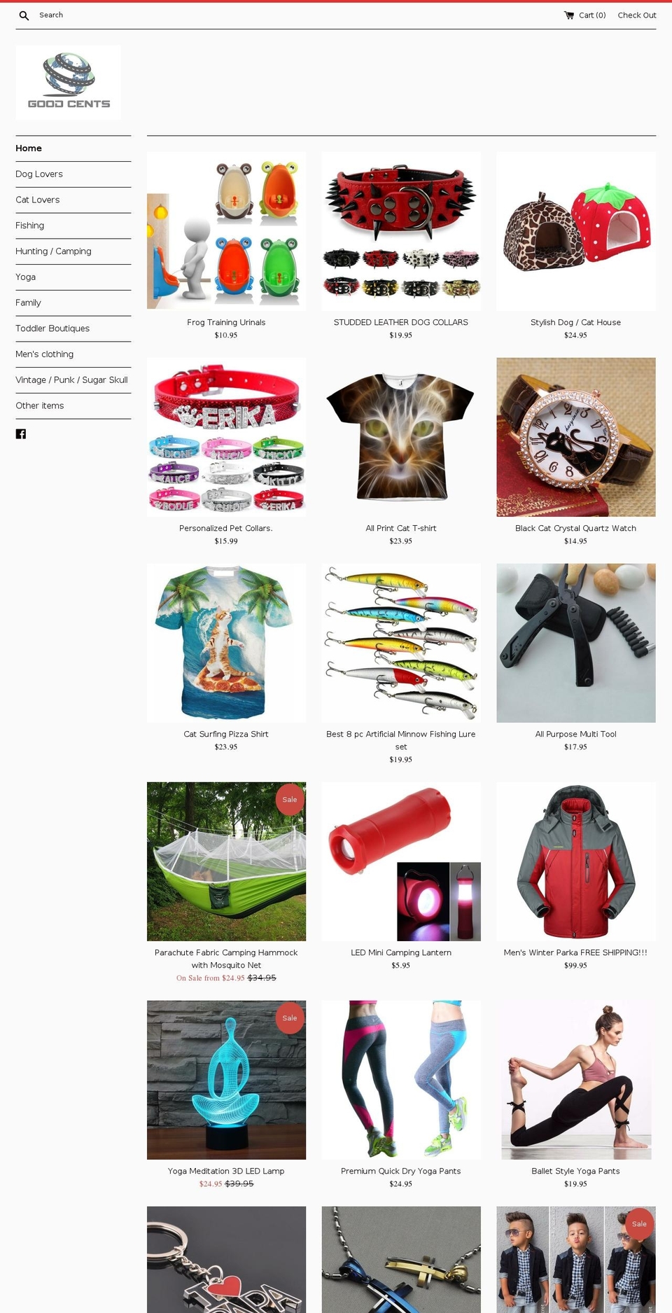 goodcentsshop.com shopify website screenshot
