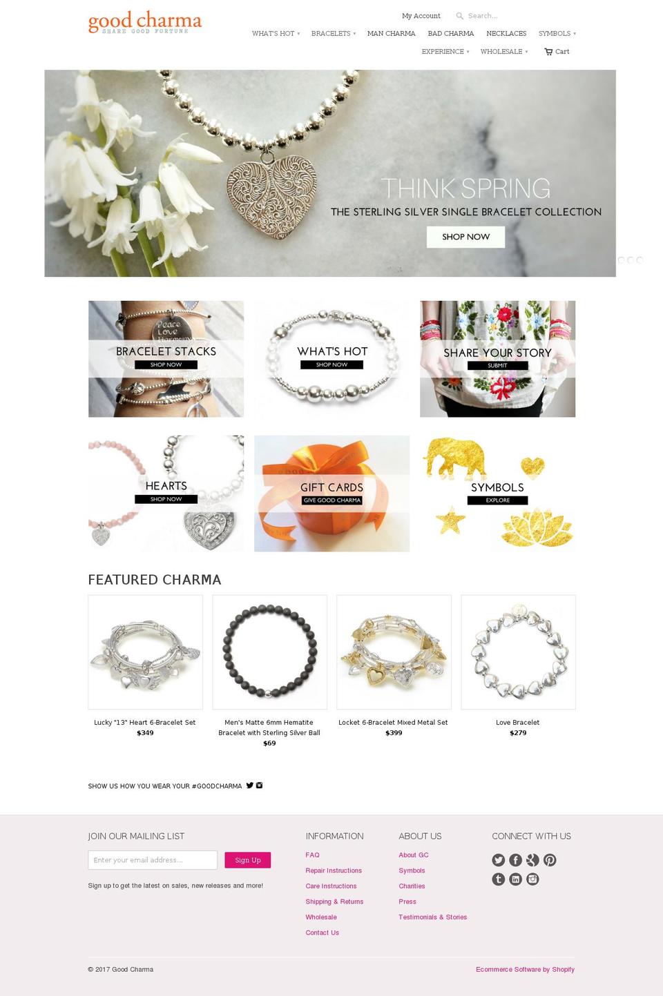 goodcharma.com shopify website screenshot