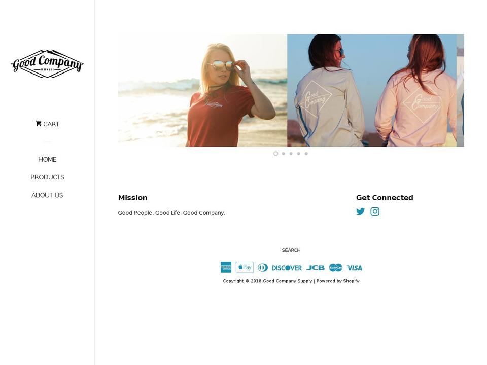 goodcompanysupply.com — Shopify storefront screenshot