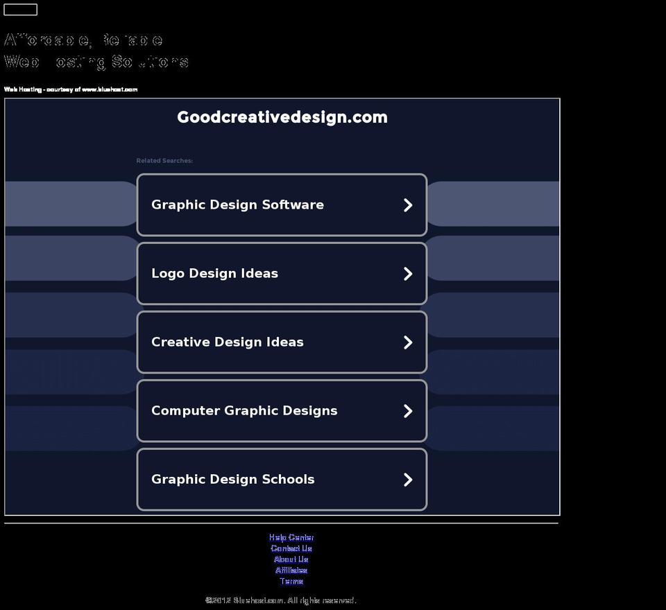 goodcreativedesign.com — Shopify storefront screenshot