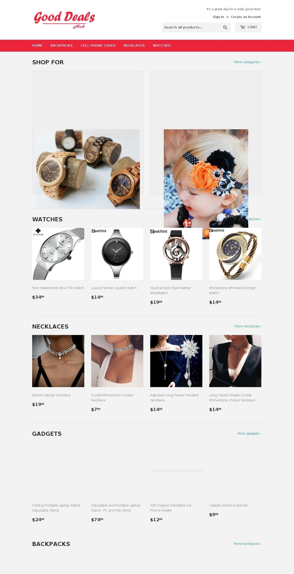 gooddealshub.com — Shopify storefront screenshot