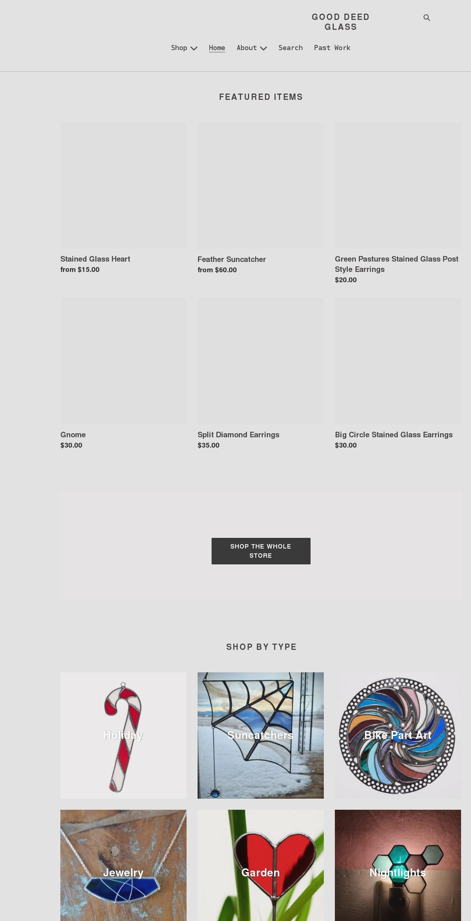 gooddeedglass.com shopify website screenshot