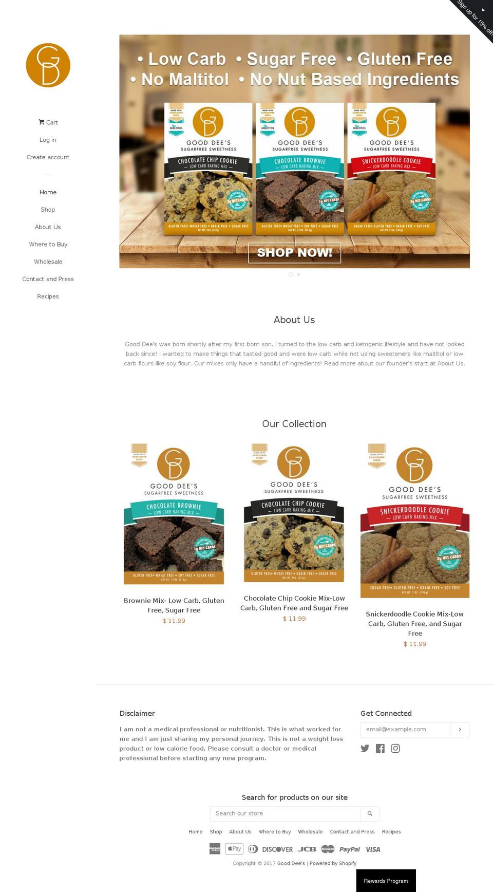 gooddees.com shopify website screenshot