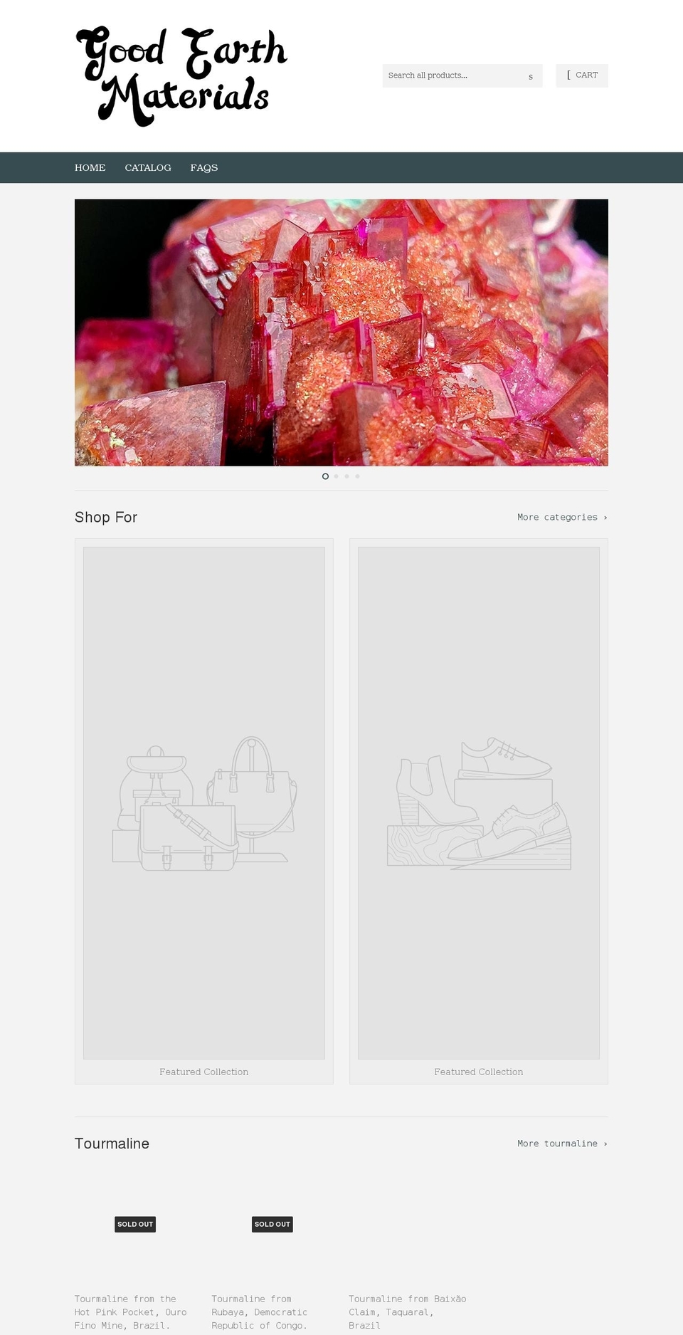 goodearthmaterial.com shopify website screenshot