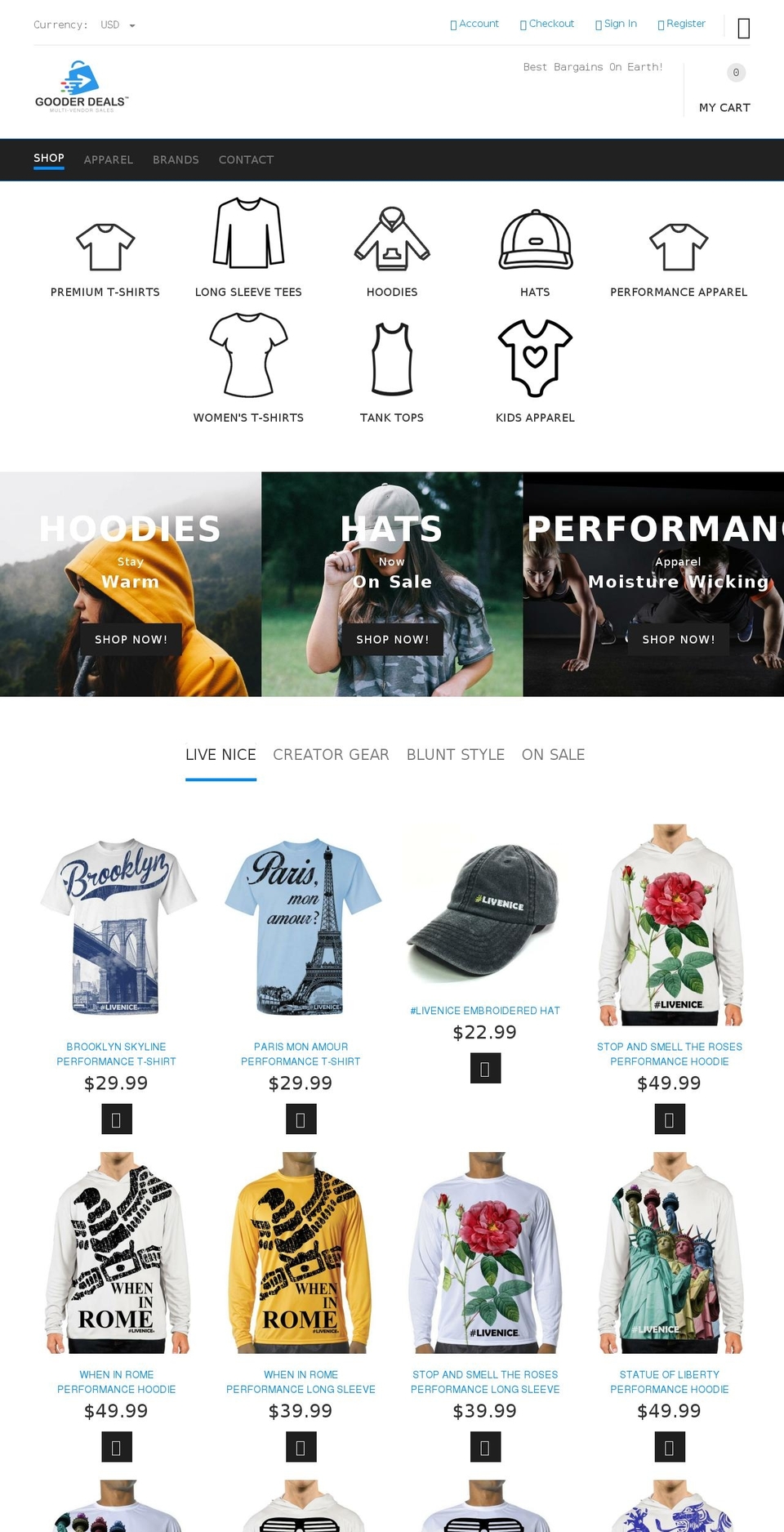 gooderdeals.com — Shopify storefront screenshot