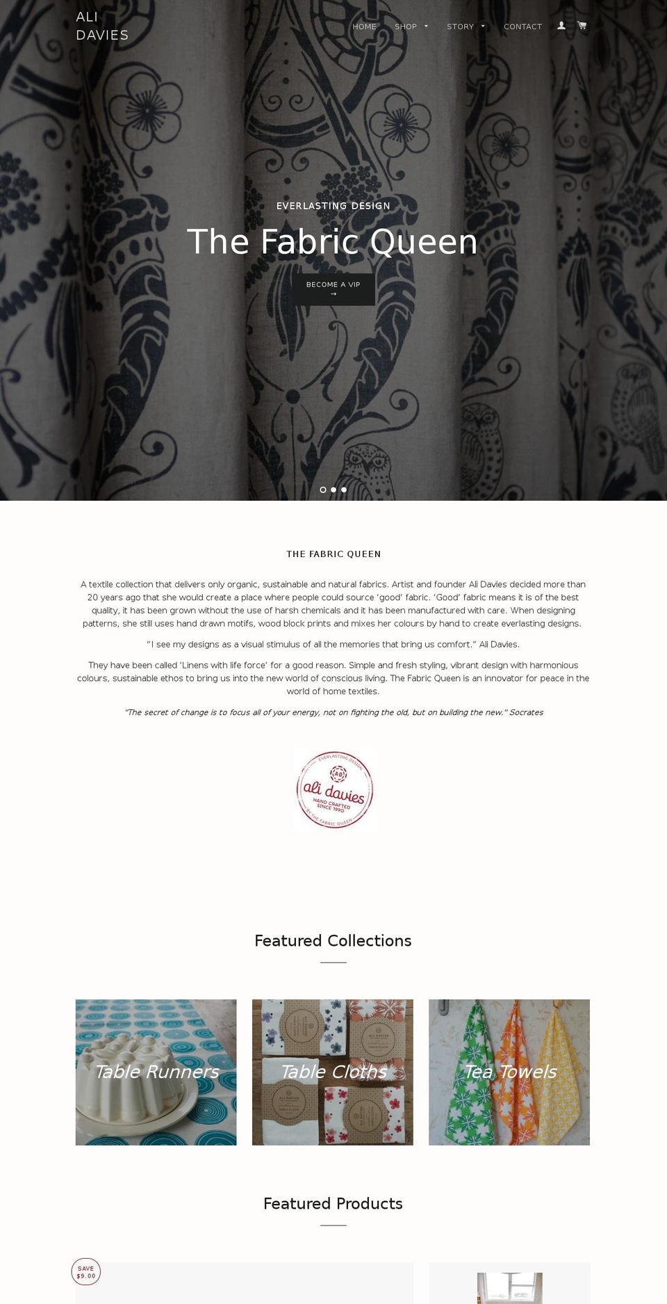 goodfabricshop.com — Shopify storefront screenshot
