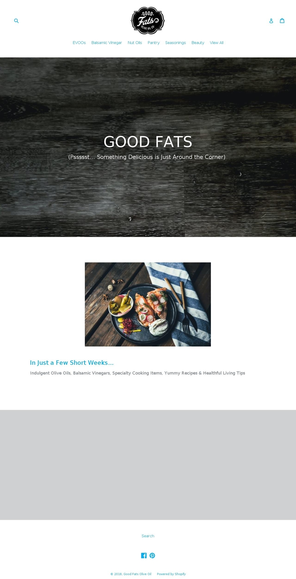 goodfats.net shopify website screenshot