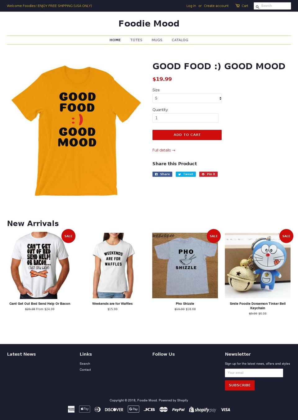 goodfoodmoods.com — Shopify storefront screenshot