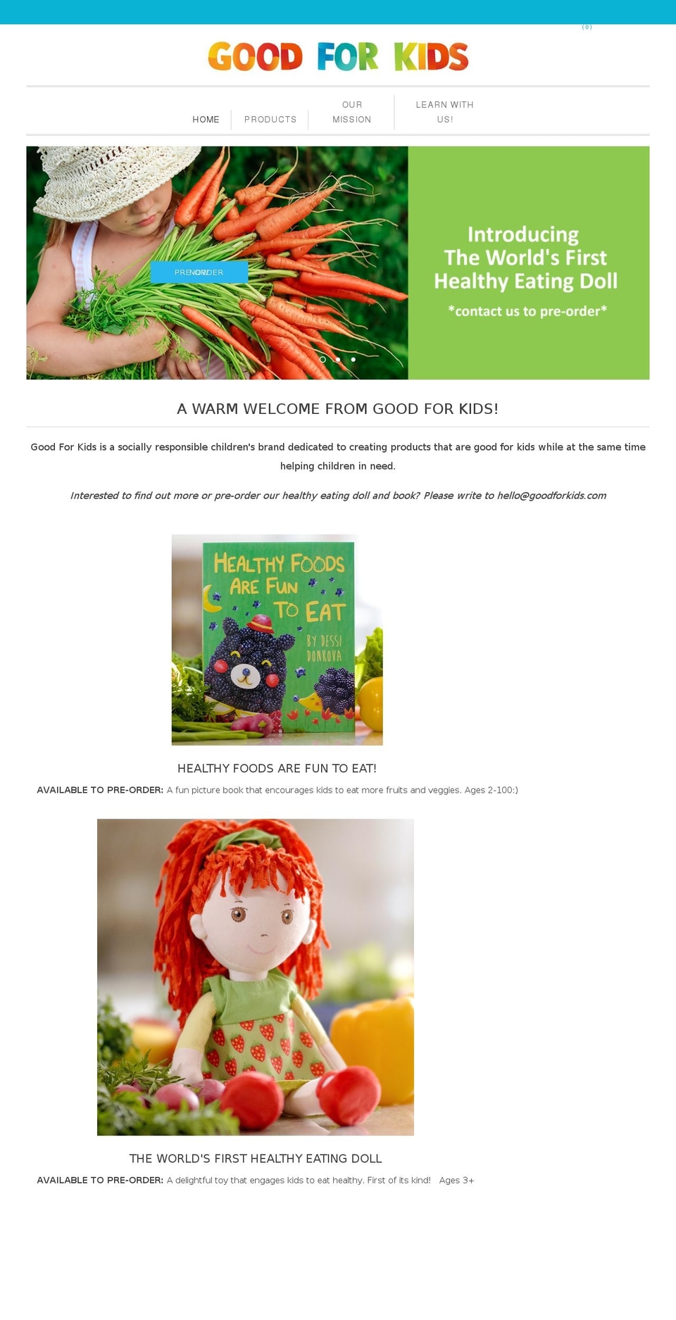 goodforkids.com — Shopify storefront screenshot