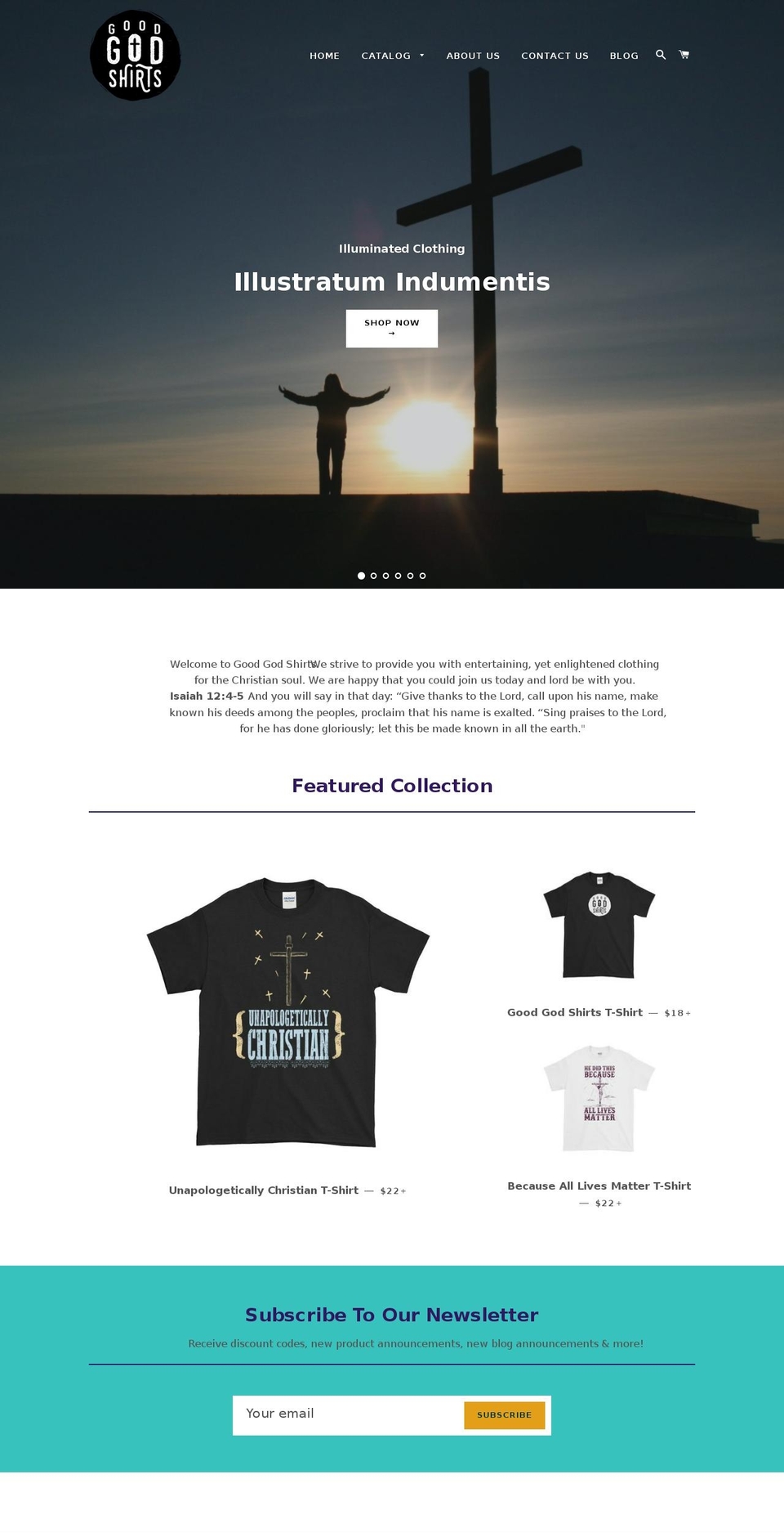 goodgodshirts.com — Shopify storefront screenshot
