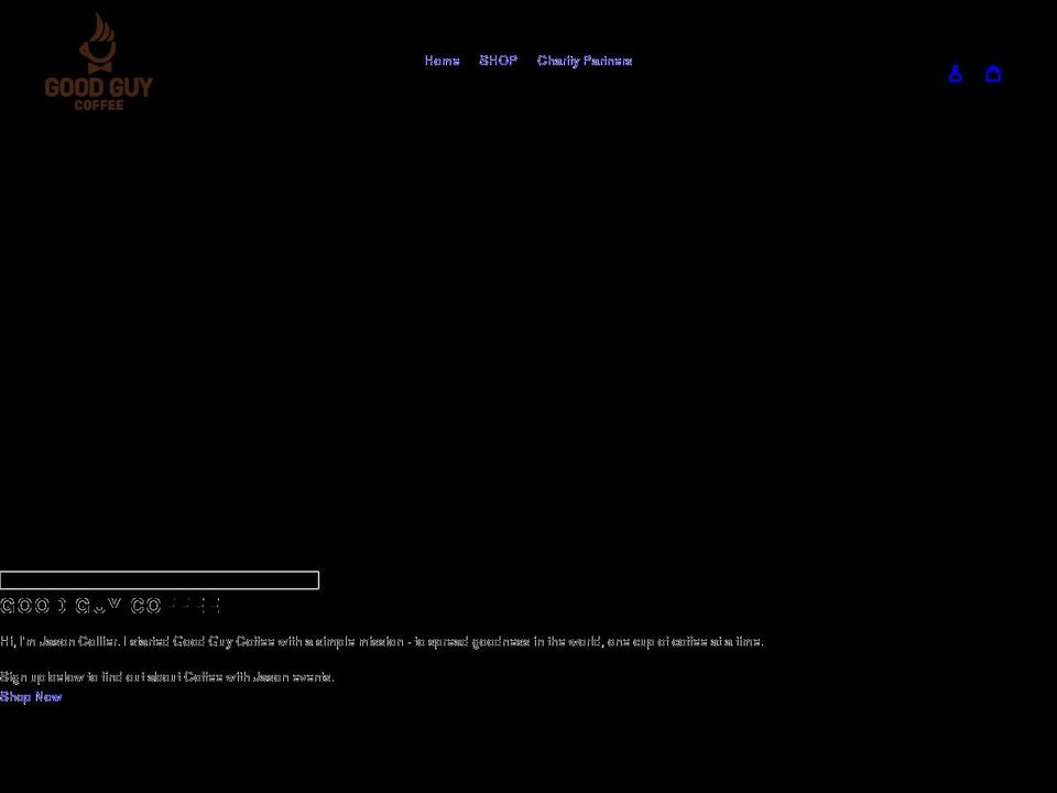 goodguy.coffee shopify website screenshot