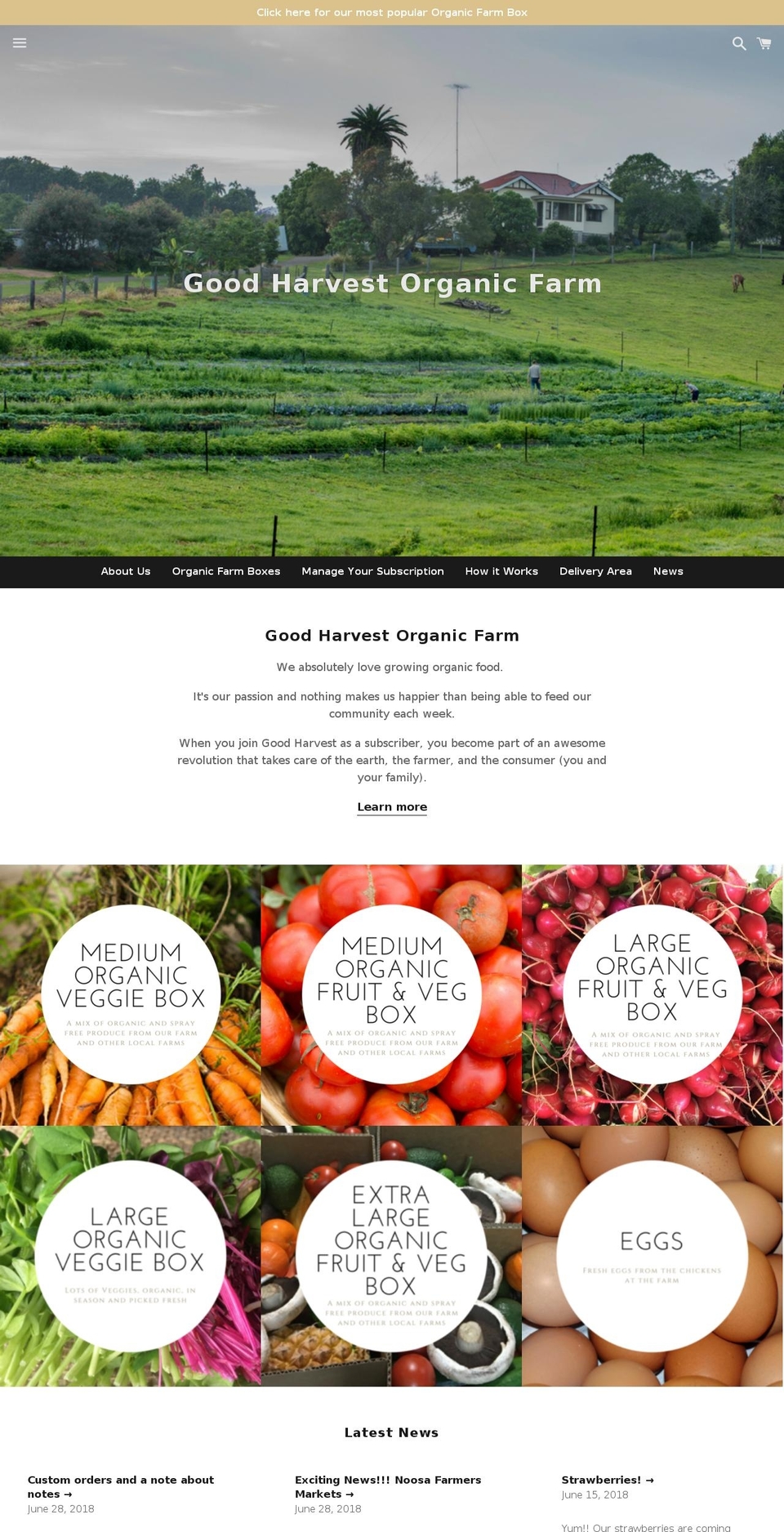 goodharvest.com.au shopify website screenshot