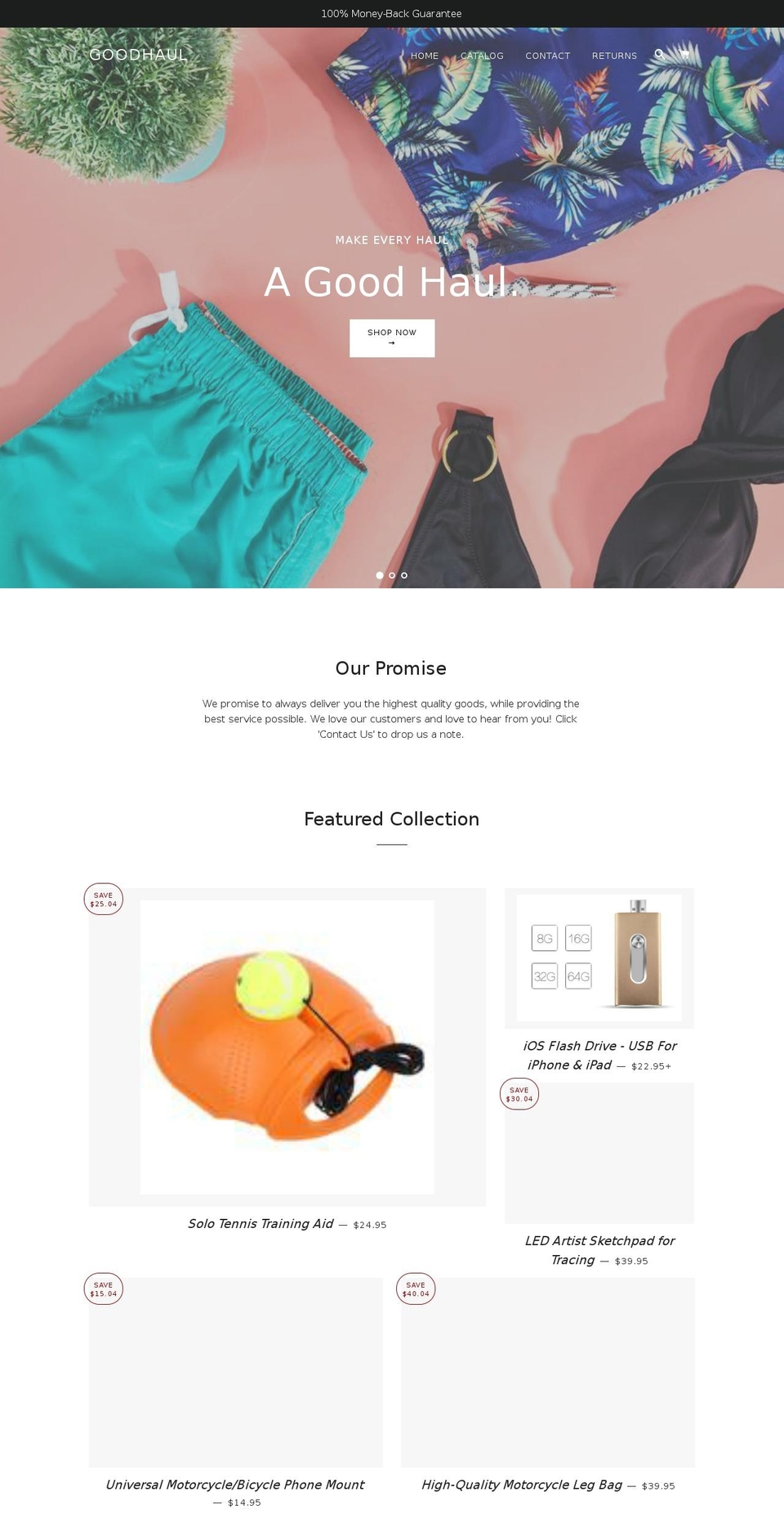 goodhaul.net shopify website screenshot