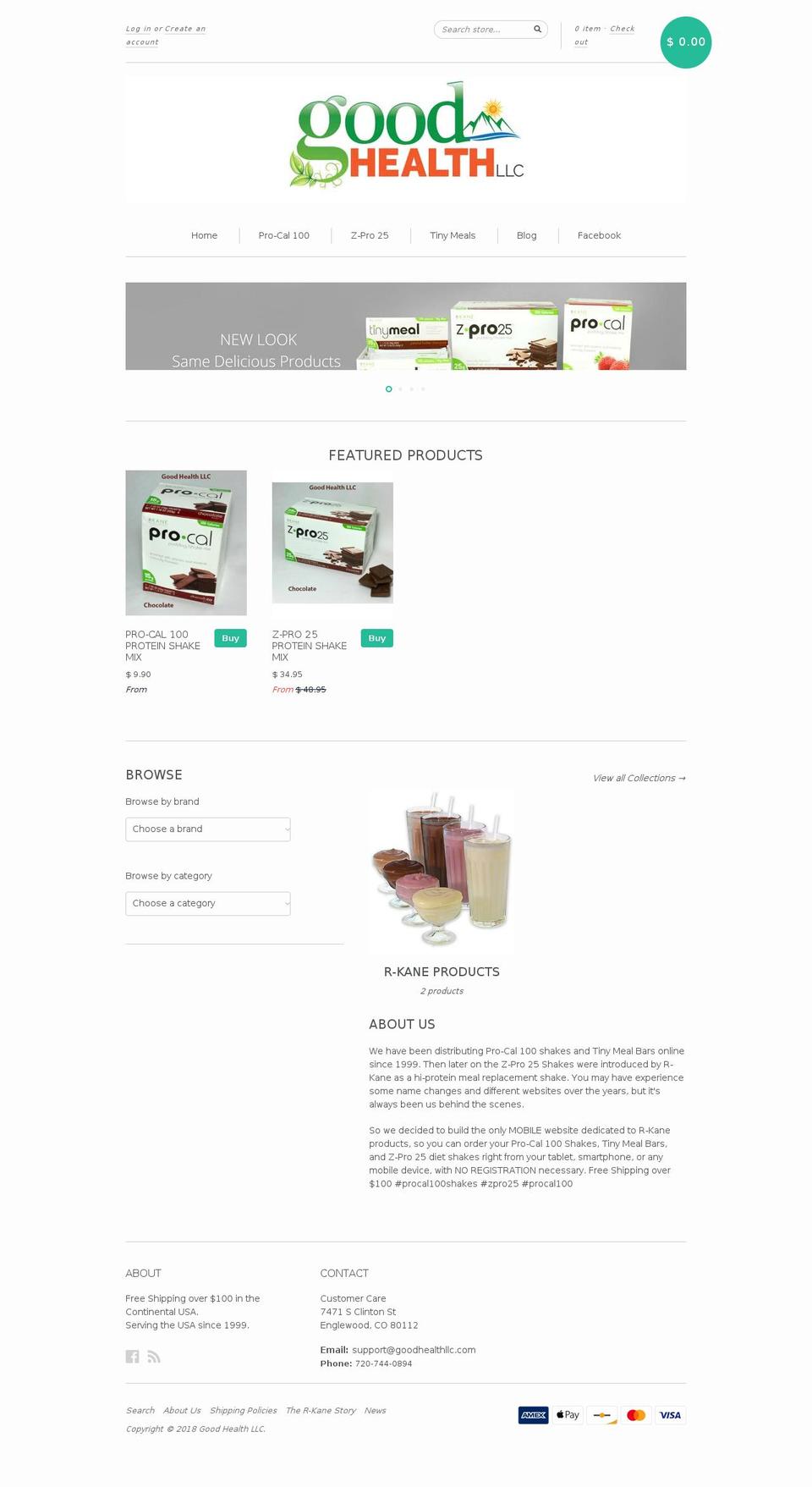 goodhealthllc.com — Shopify storefront screenshot