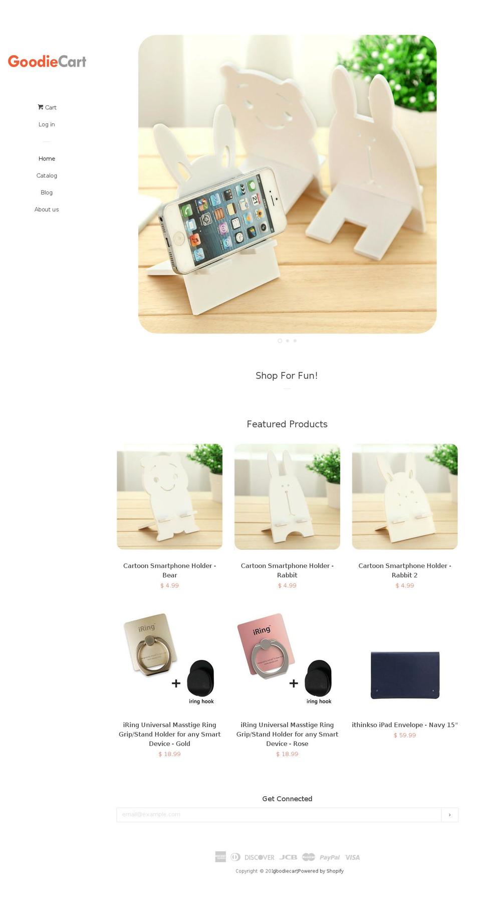 goodiecart.com shopify website screenshot