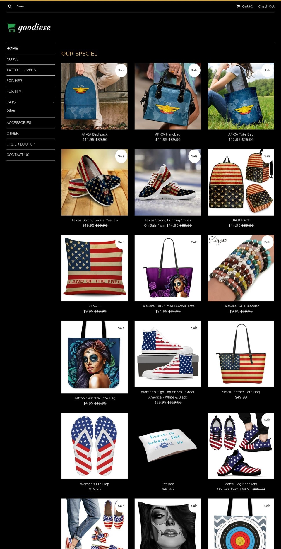 goodiese.com shopify website screenshot