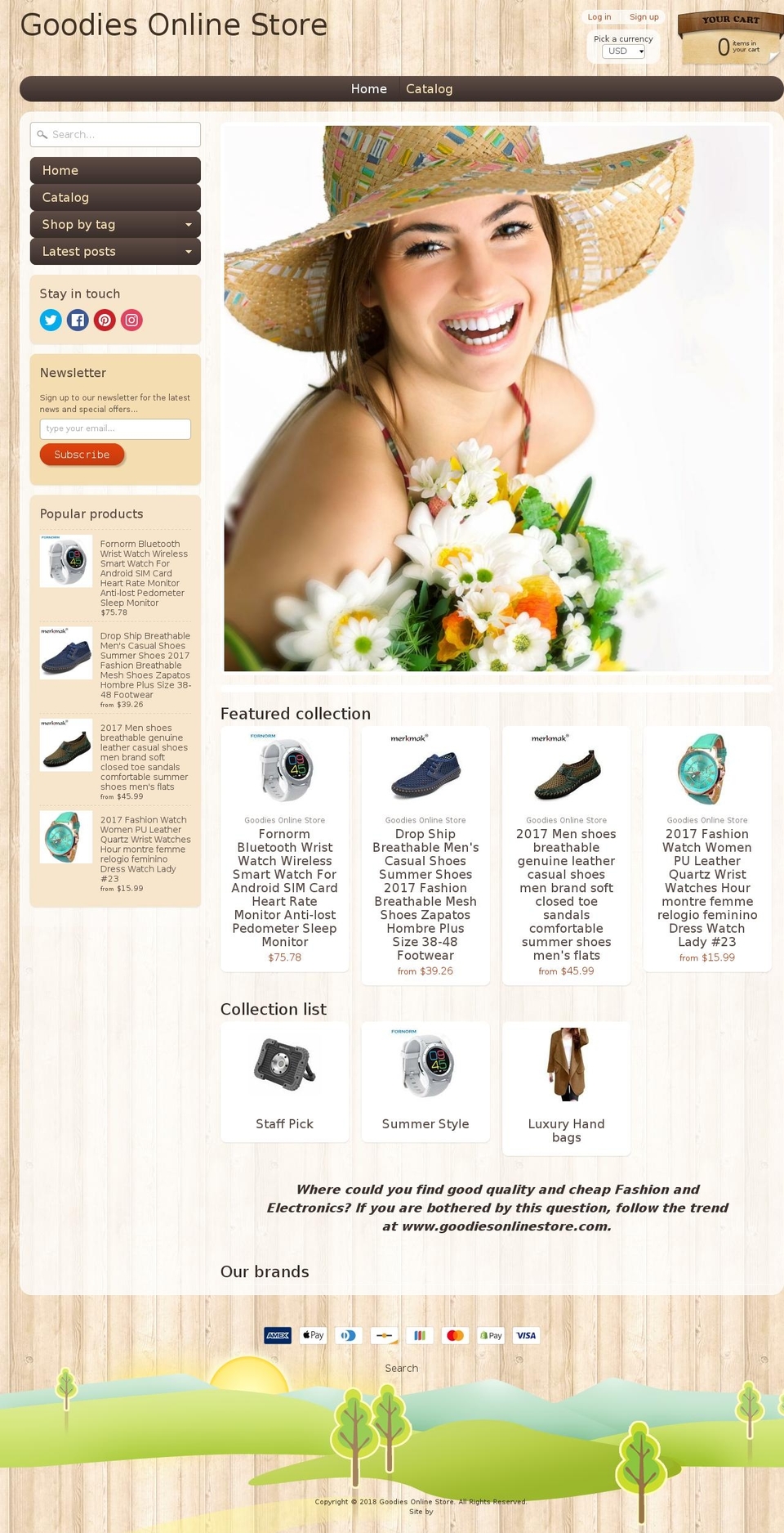 goodiesonlinestore.com — Shopify storefront screenshot
