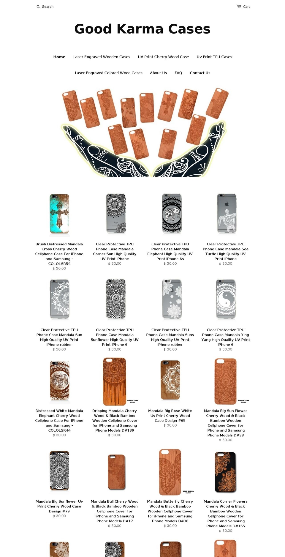goodkarmacases.com — Shopify storefront screenshot