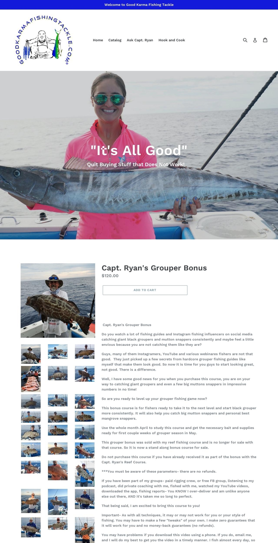 goodkarmafishingtackle.com — Shopify storefront screenshot