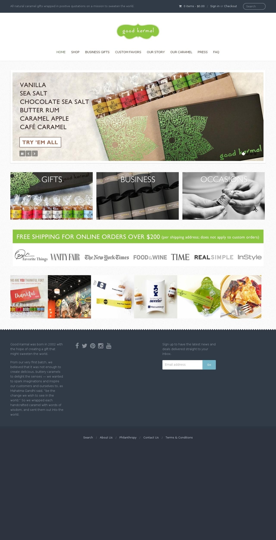 goodkarmal.com shopify website screenshot