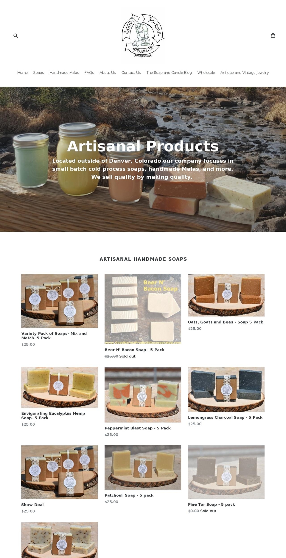 goodkarmaproductsincorporated.com shopify website screenshot