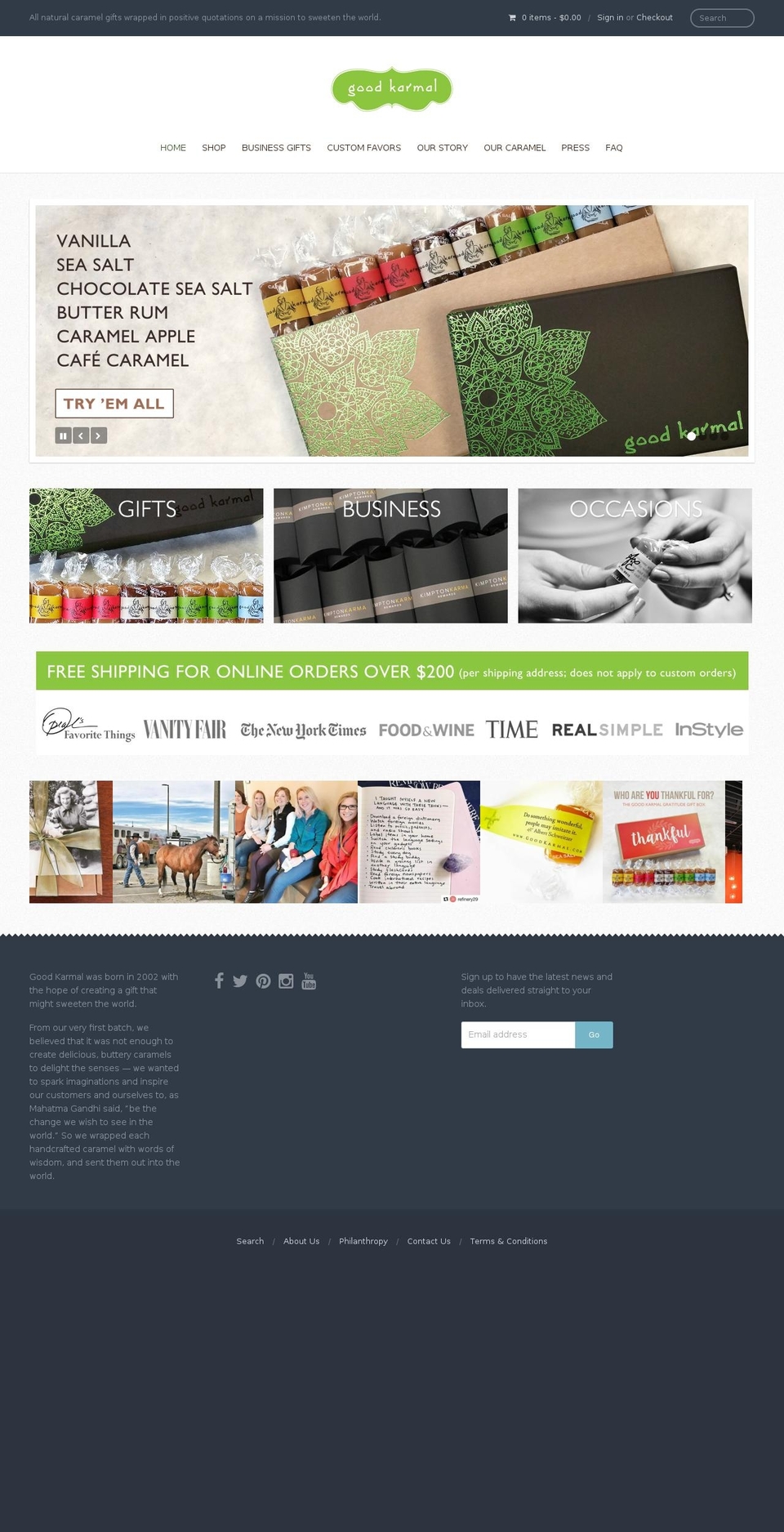 goodkarmel.com shopify website screenshot