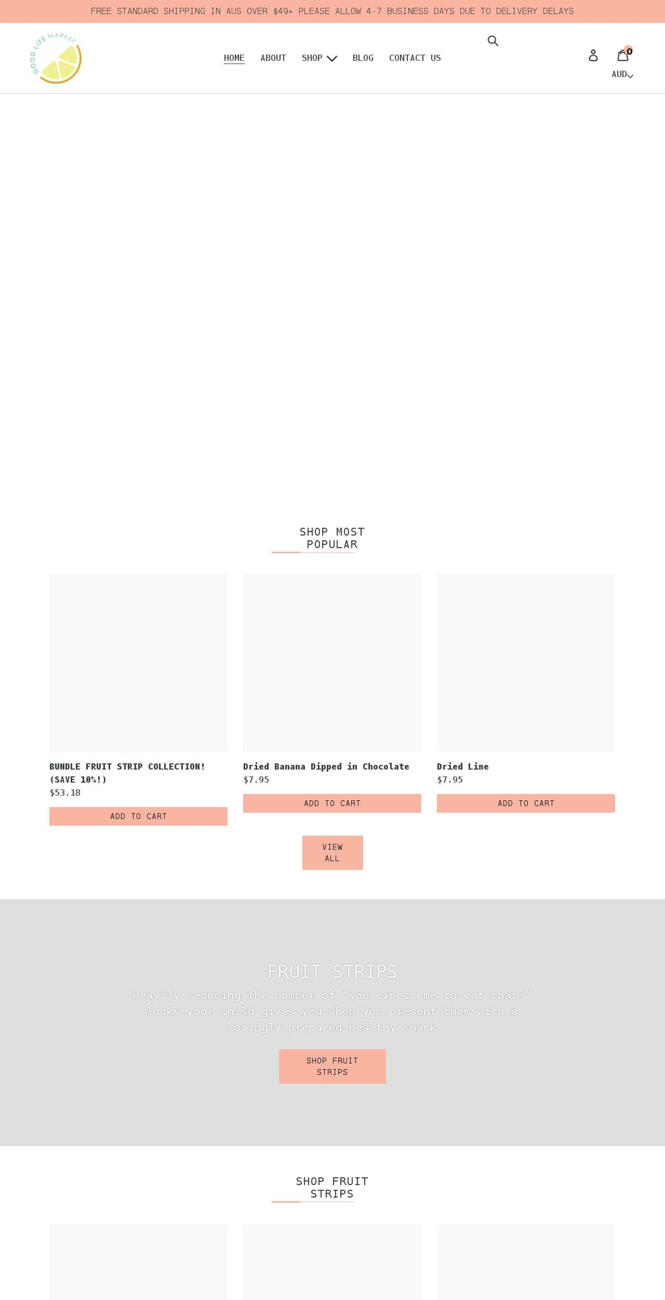 goodlifemarket.com.au shopify website screenshot