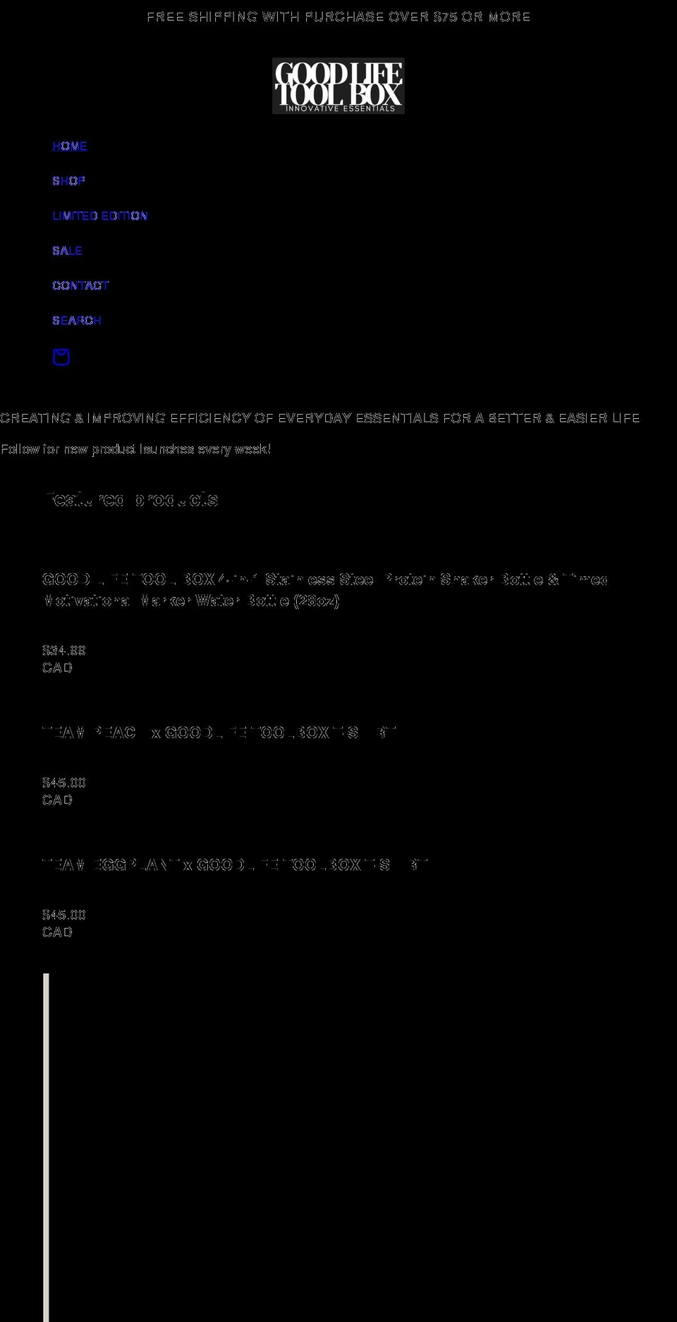 goodlifetoolbox.com shopify website screenshot