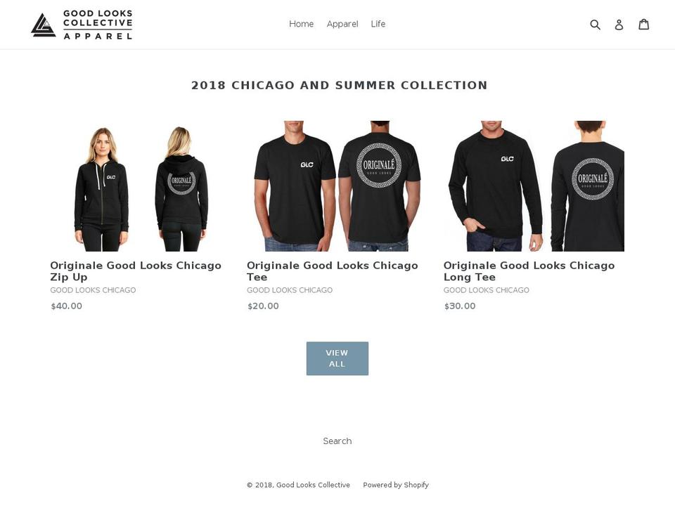 goodlooks.clothing shopify website screenshot