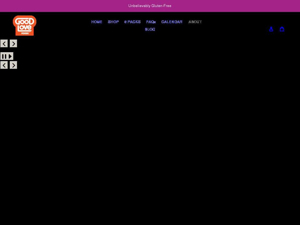 goodlovefoods.com shopify website screenshot