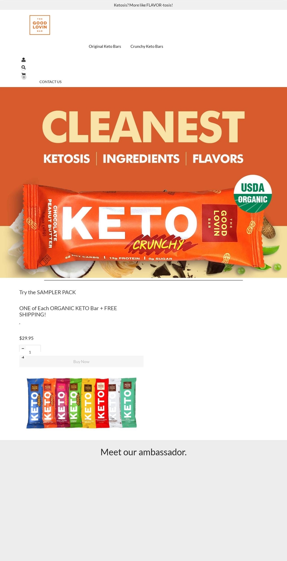 Local with Installments message Shopify theme site example goodlovinfoods.com