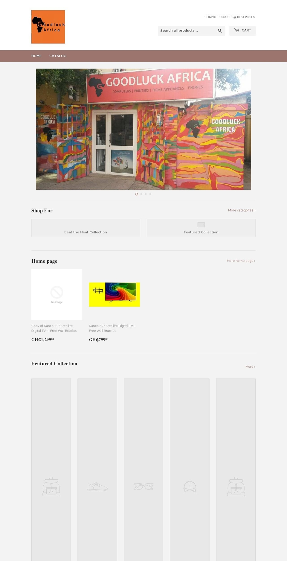 goodluckghana.com shopify website screenshot
