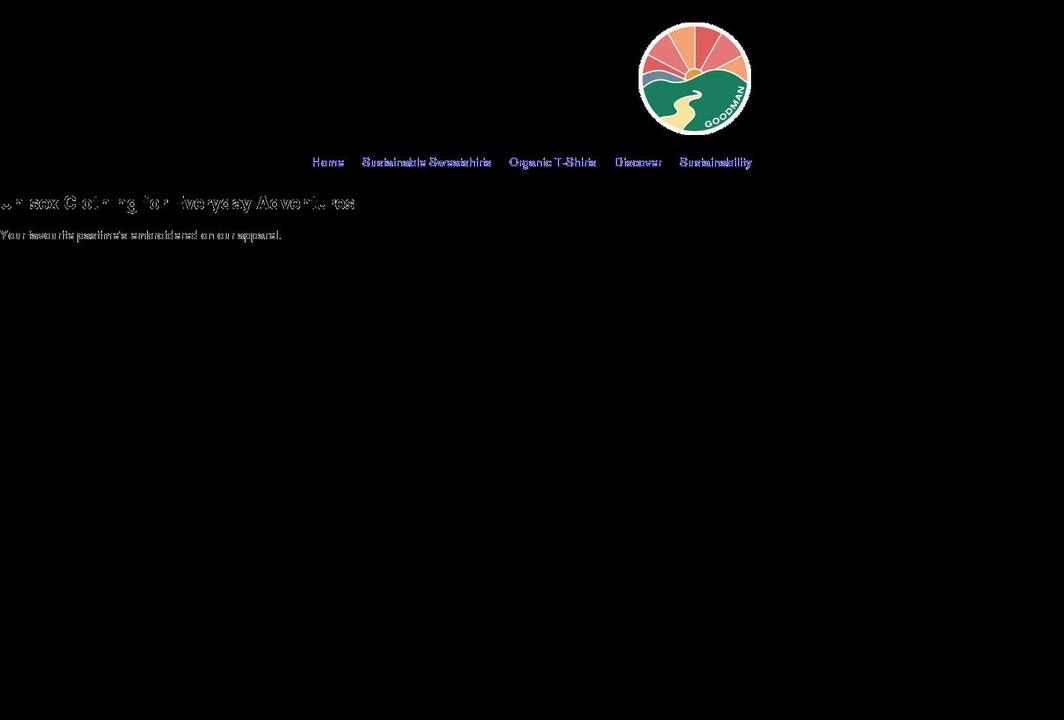 goodmanclothing.co.uk shopify website screenshot