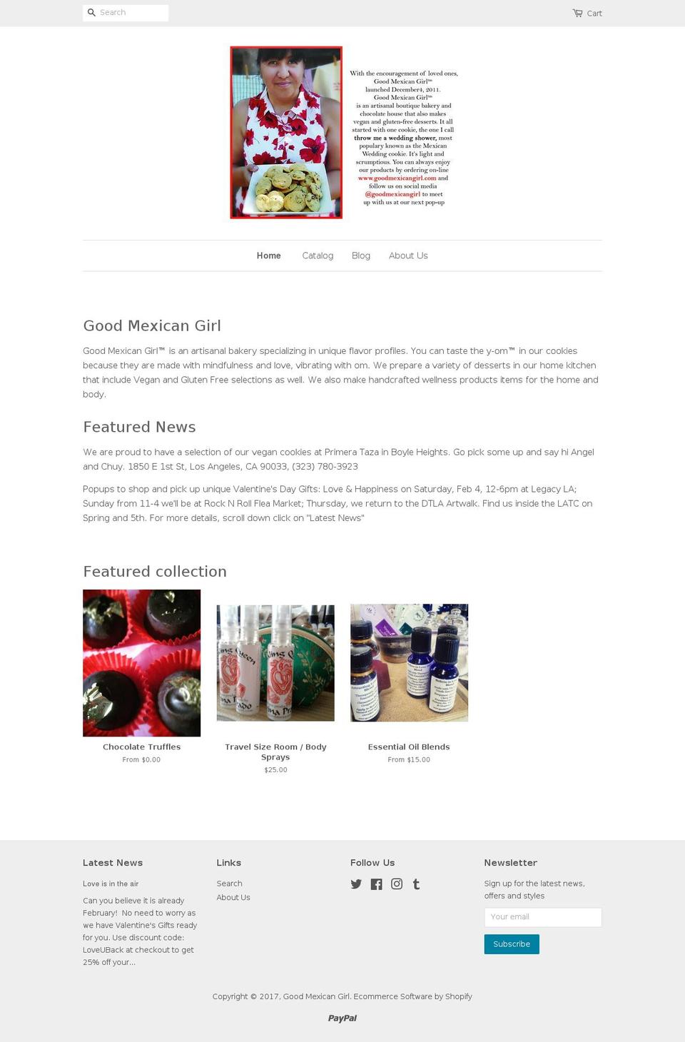 goodmexicangirl.com shopify website screenshot