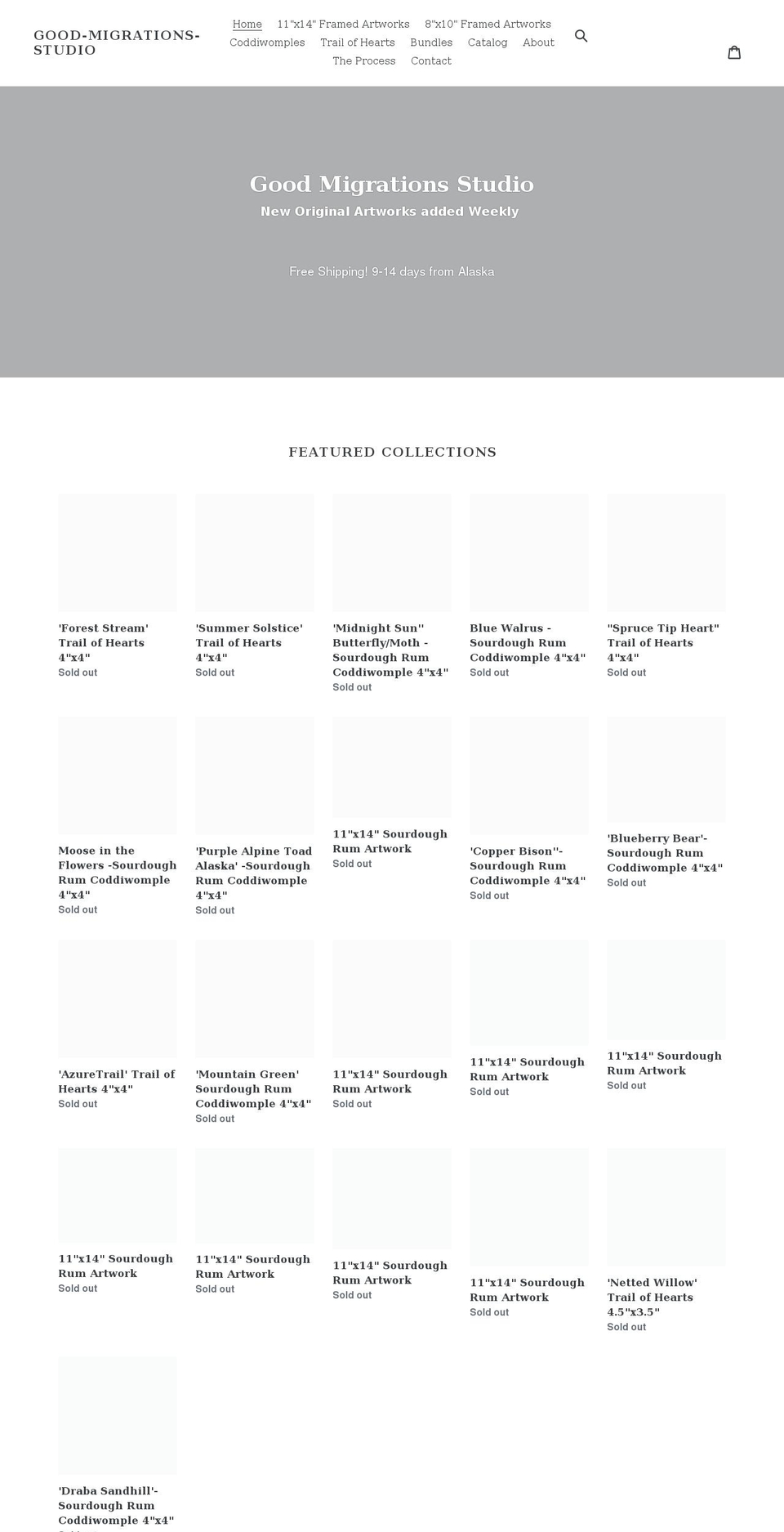 goodmigrationsstudio.com shopify website screenshot