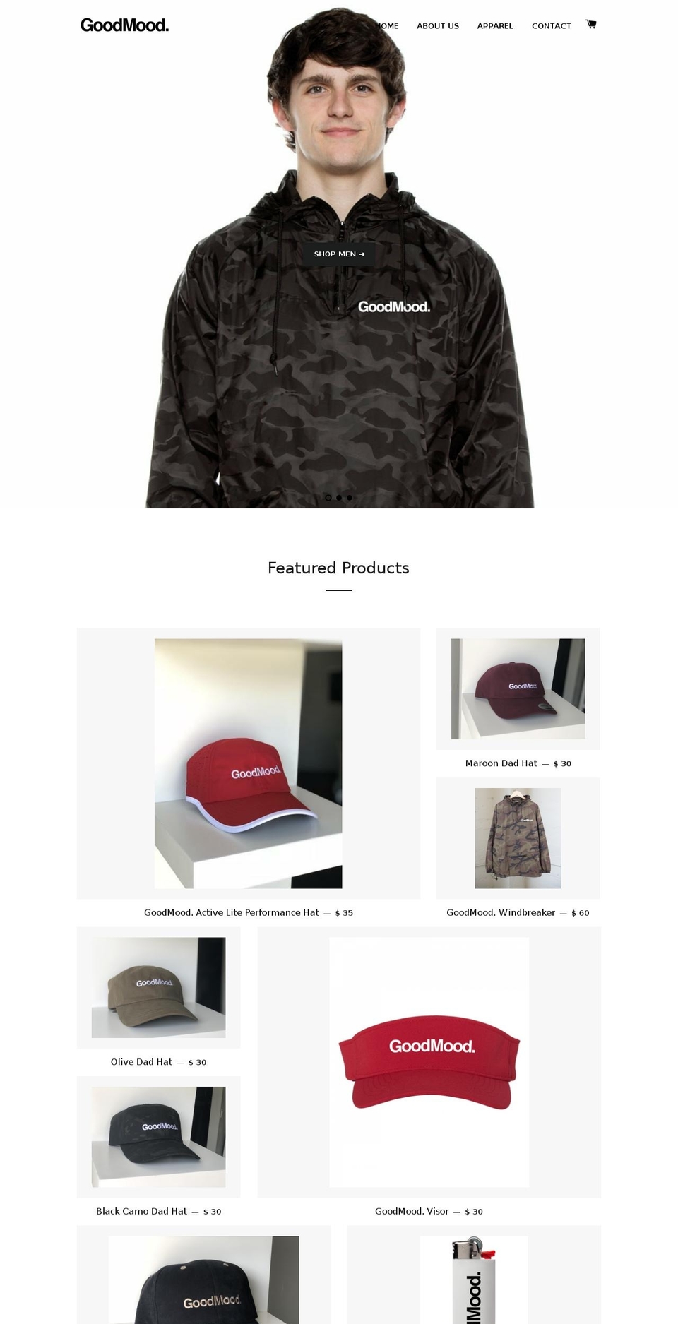 goodmoodla.com — Shopify storefront screenshot