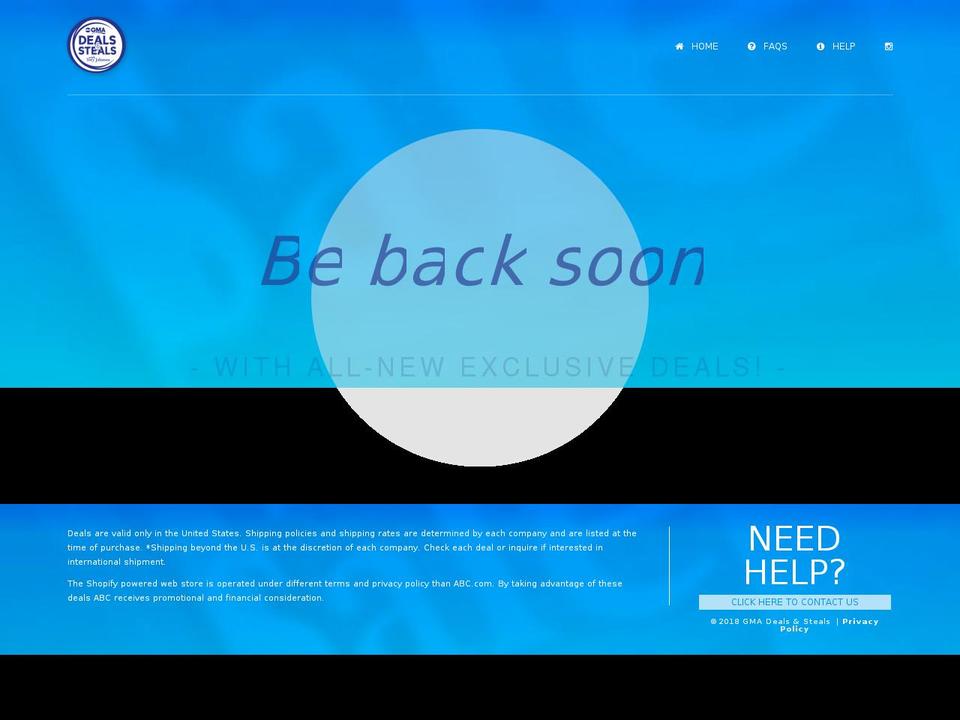 goodmorningamericadeals.com — Shopify storefront screenshot