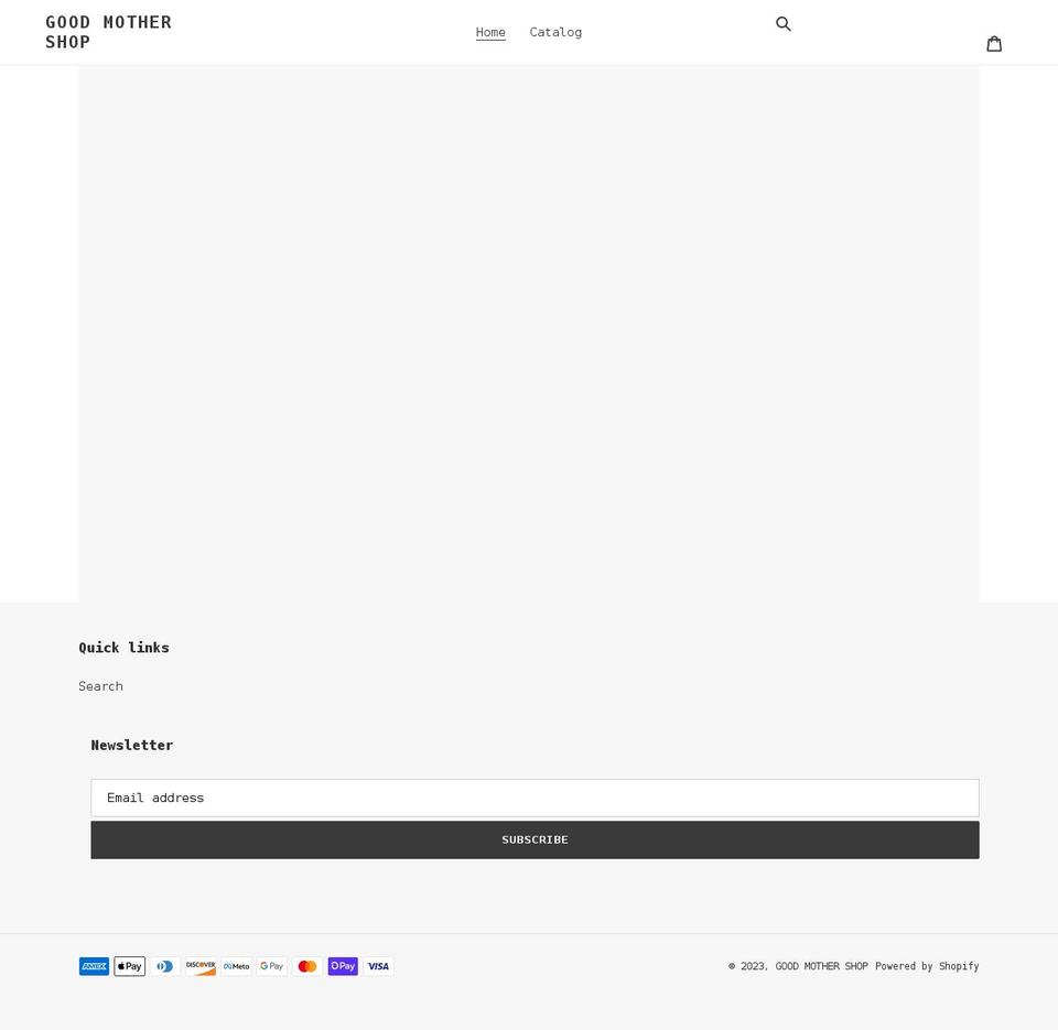 goodmothershop.com shopify website screenshot