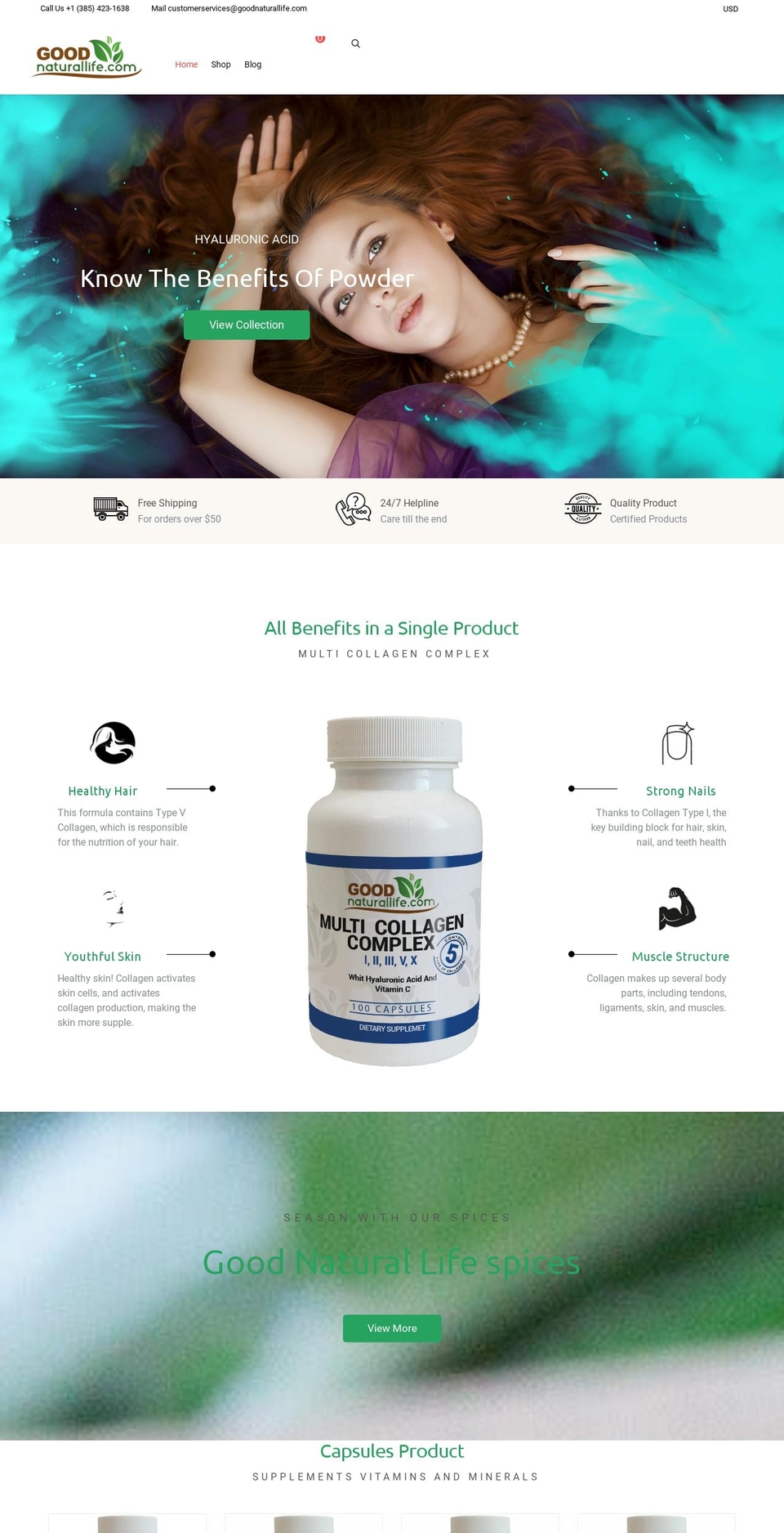 Medz Shopify theme site example goodnaturallife.com