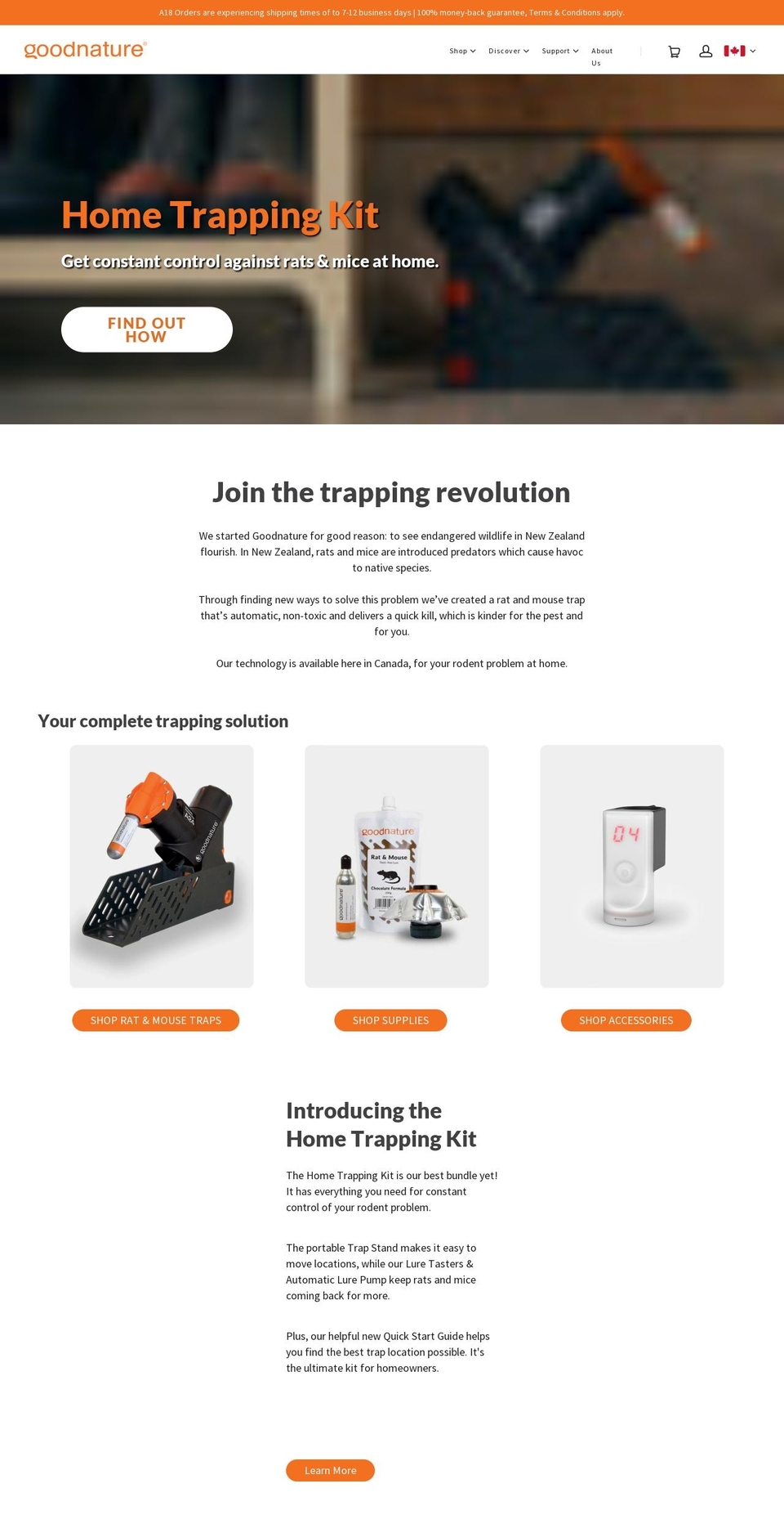 goodnature.ca shopify website screenshot