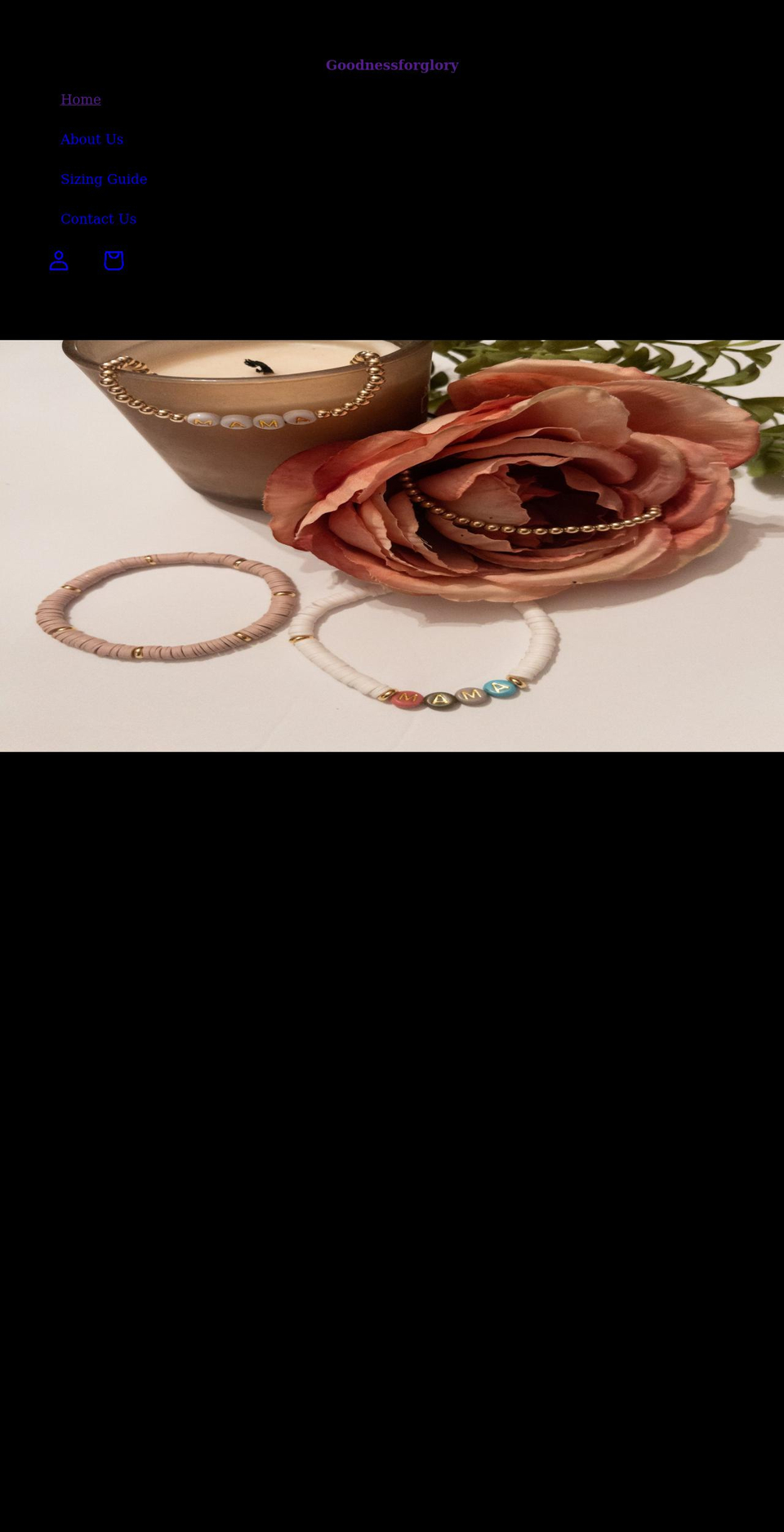 goodnessforglory.com shopify website screenshot