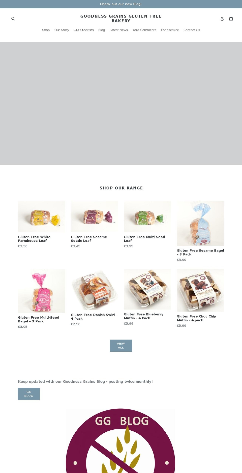 goodnessgrains.com shopify website screenshot