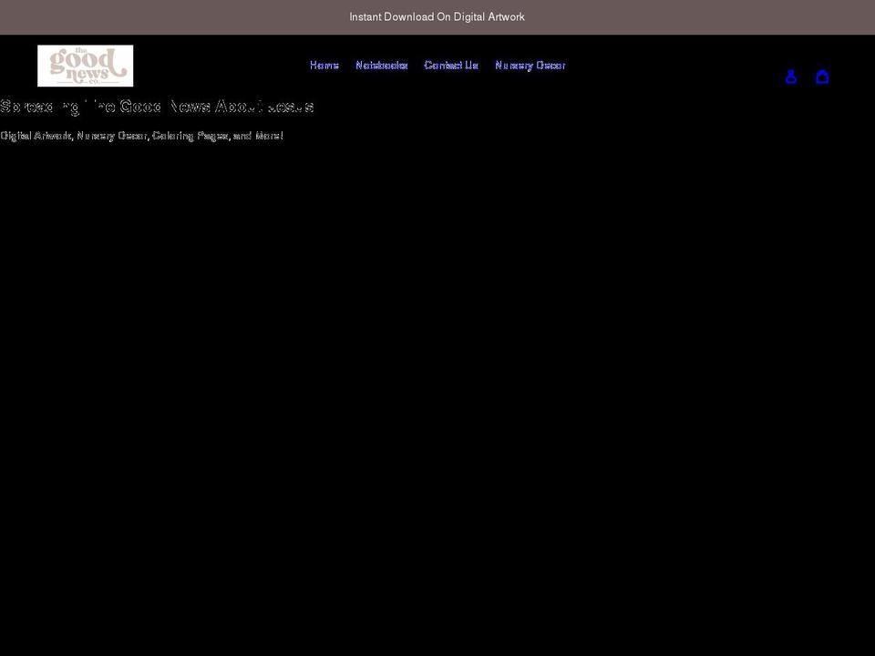 goodnewsco.org shopify website screenshot