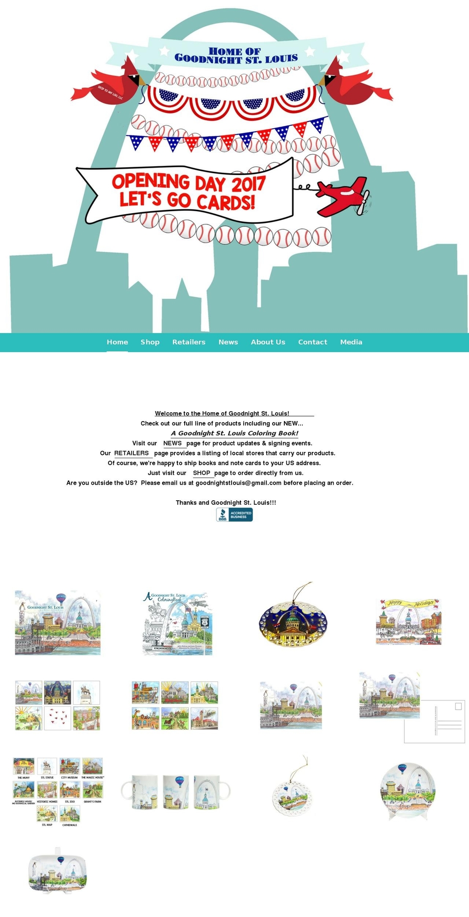 goodnightsaintlouis.net shopify website screenshot