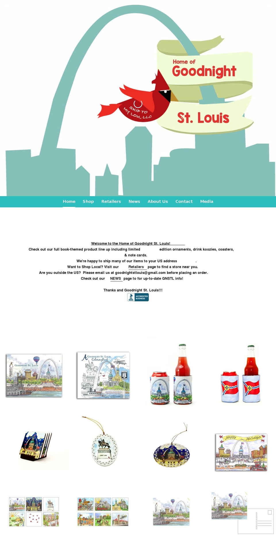 goodnightstlouis.net shopify website screenshot