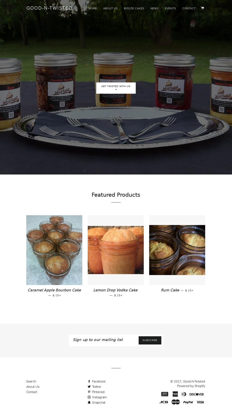 goodntwisted.com shopify website screenshot
