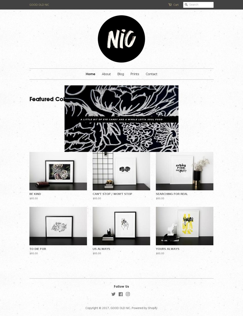 goodoldnic.com shopify website screenshot