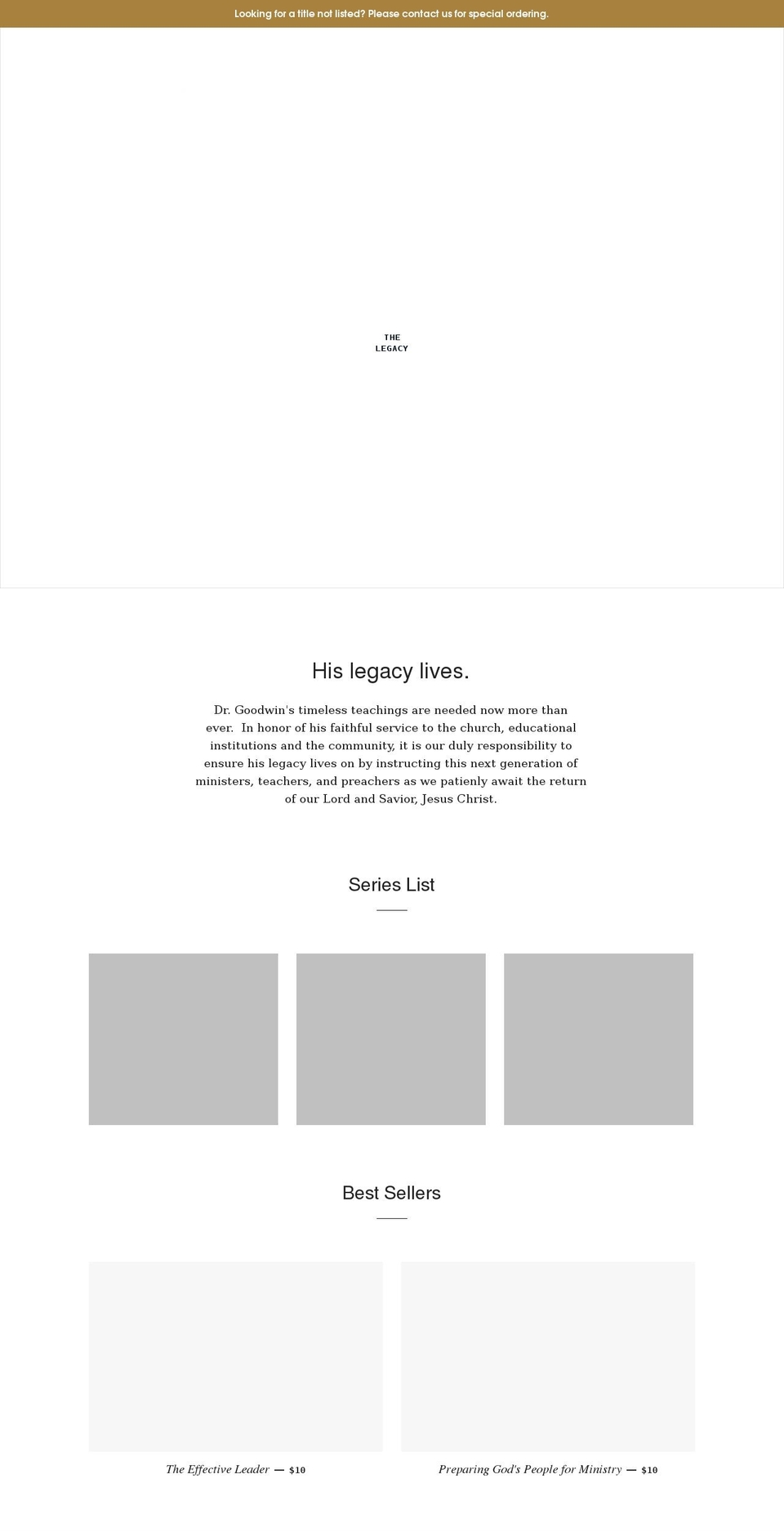 goodpatrickministries.com shopify website screenshot